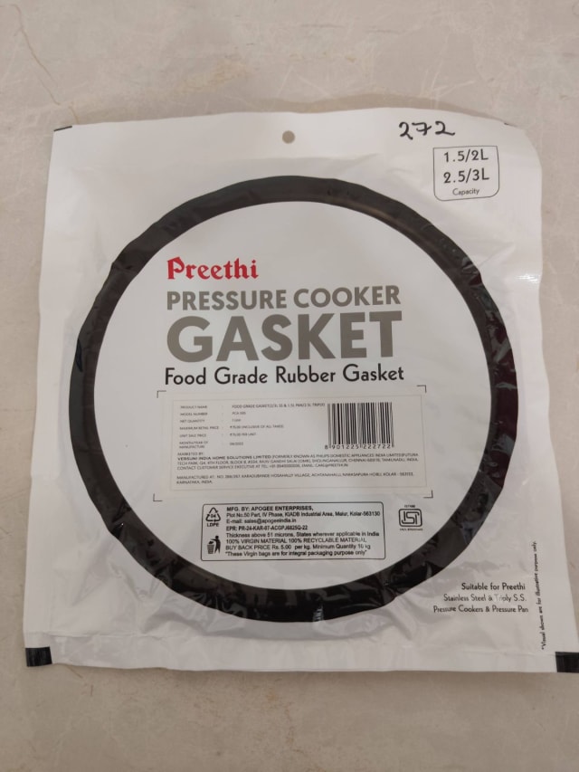 Preethi PC SS 2/3L Gasket