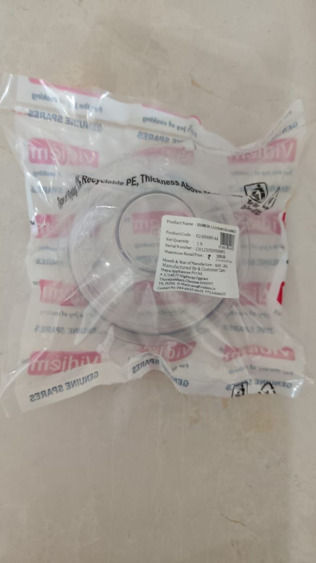 Dome PC 1.5 LTR with Gasket view 2