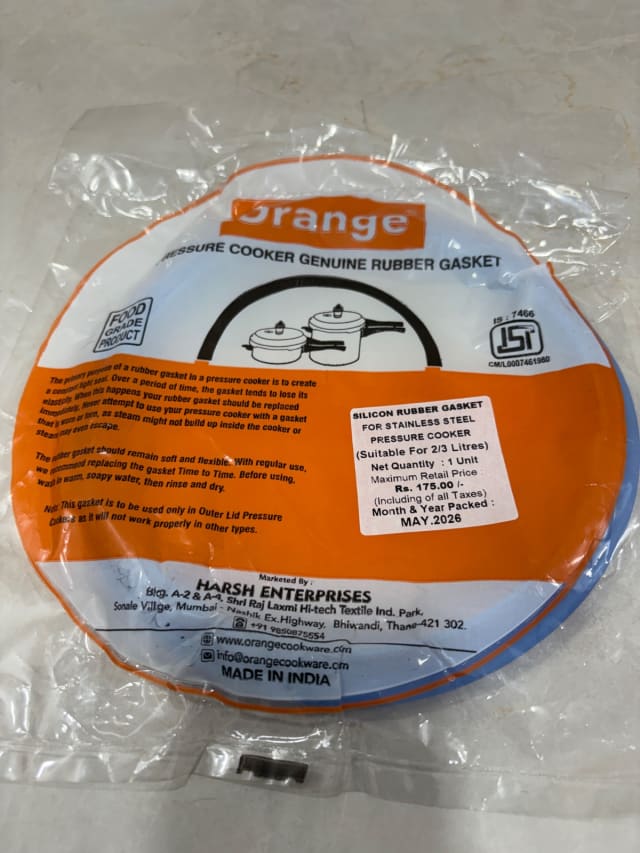 Gasket Selico O/L 3LTRS Orange